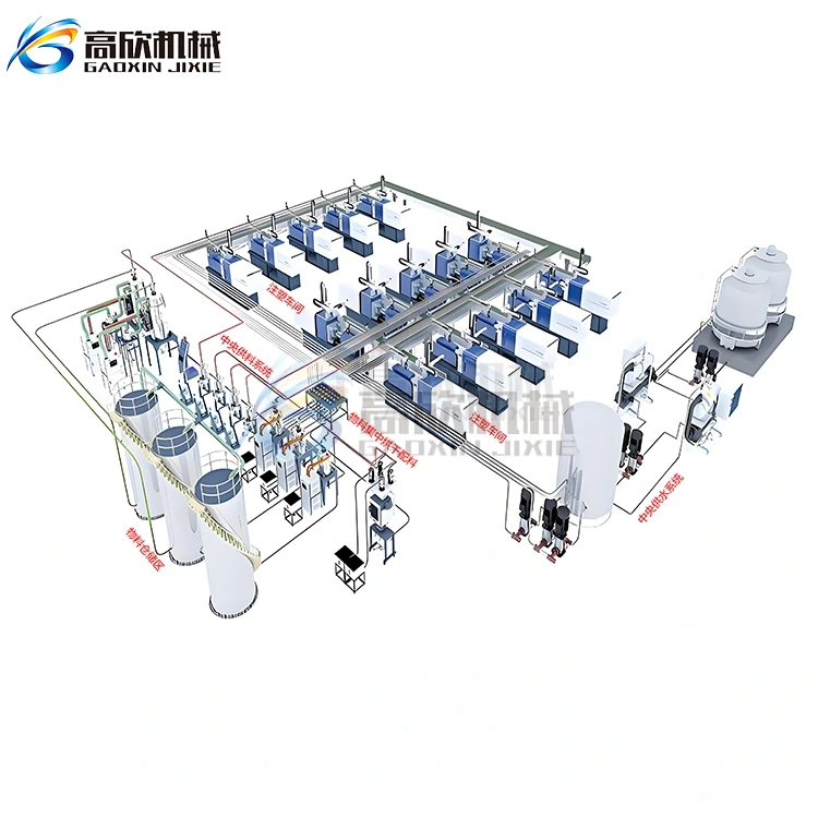 Bekalan air automatik dan sistem pemakanan untuk pengacuan suntikan Bekalan air automatik dan sistem pemakanan untuk pengacuan suntikan